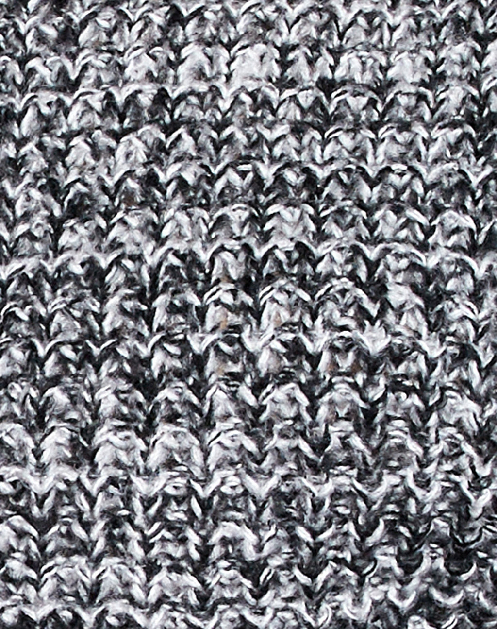 Caribou Jumper en Chunky Knit Negro Gris y Blanco