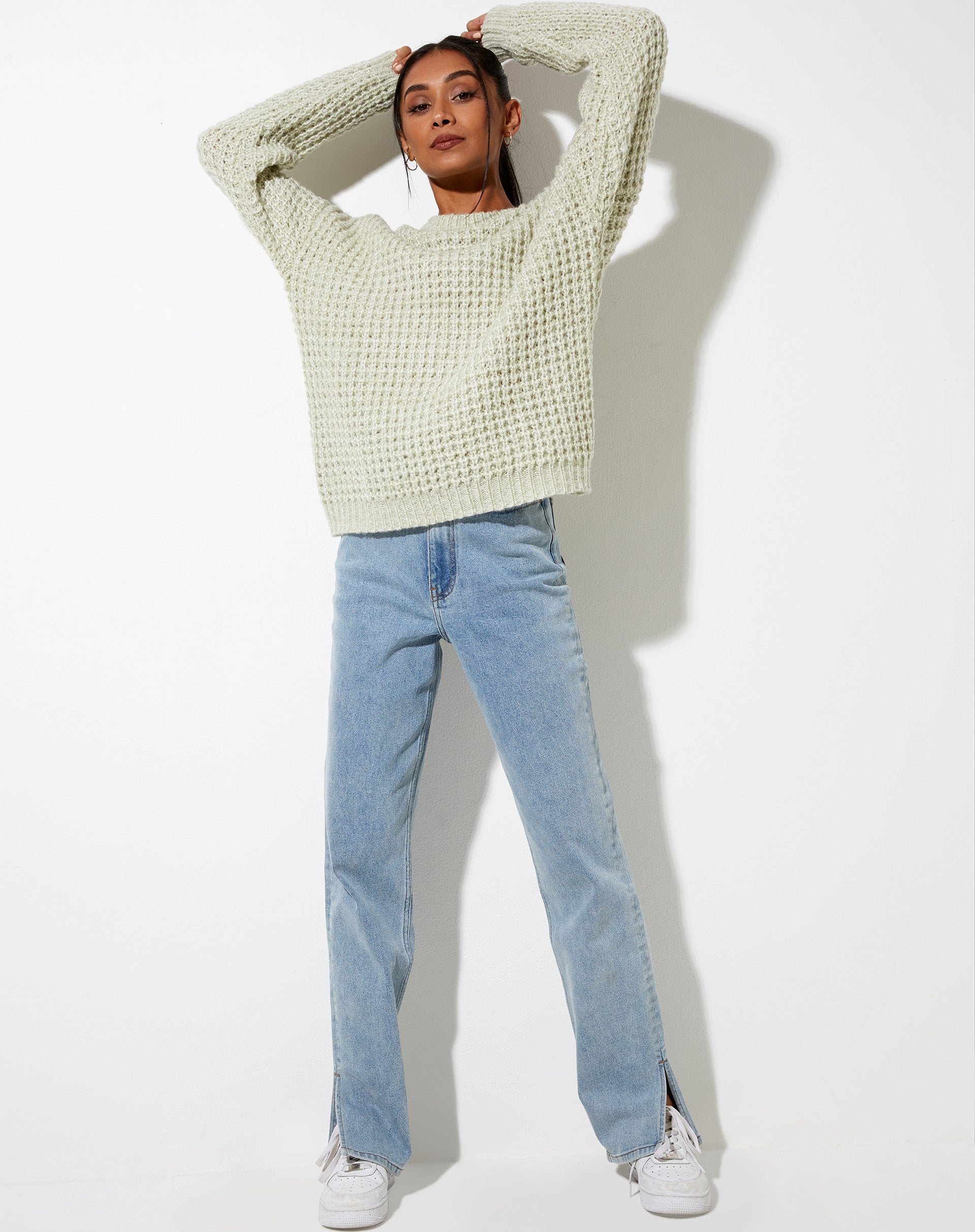 Imagen de Caribou Jumper in Chunky Knit Mint
