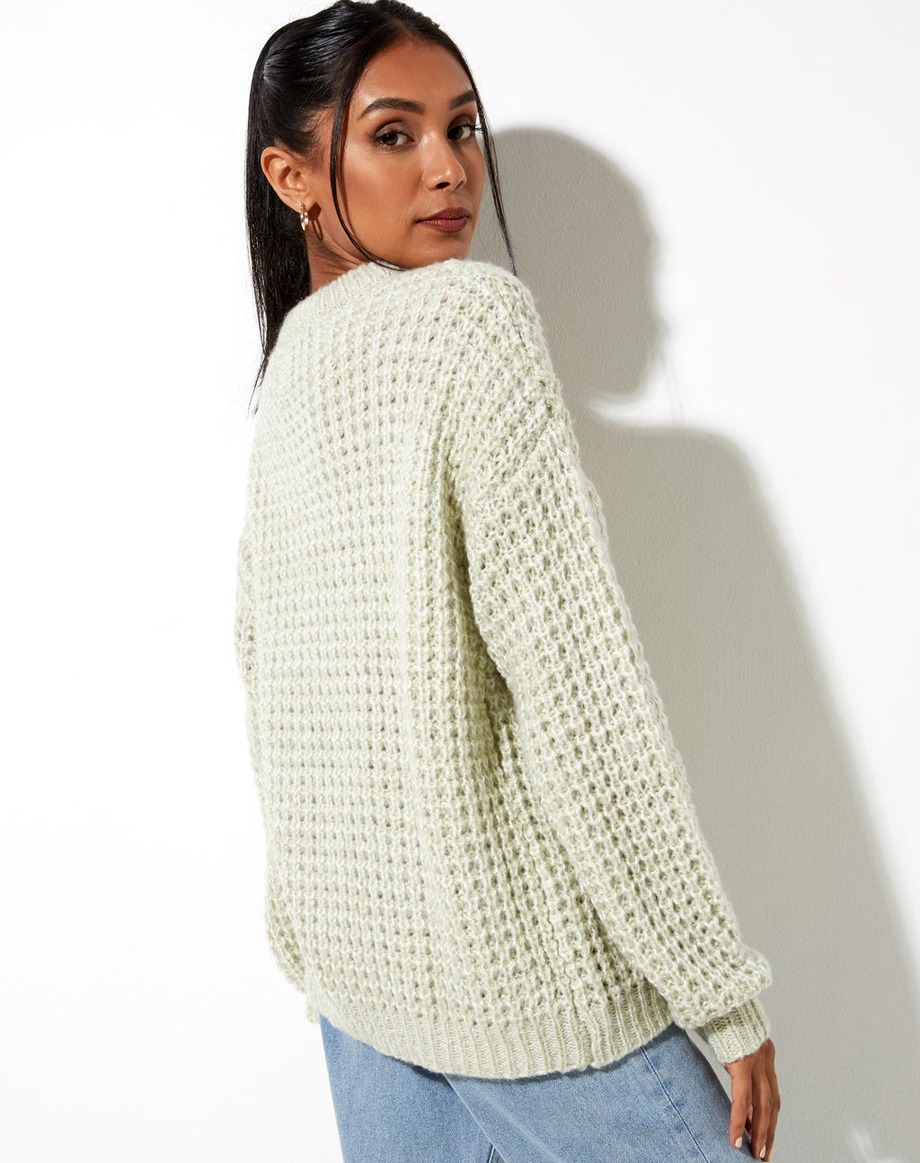 Jersey Caribou en Chunky Knit Mint