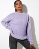 Imagen de Caribou Jumper en punto grueso Lila y blanco