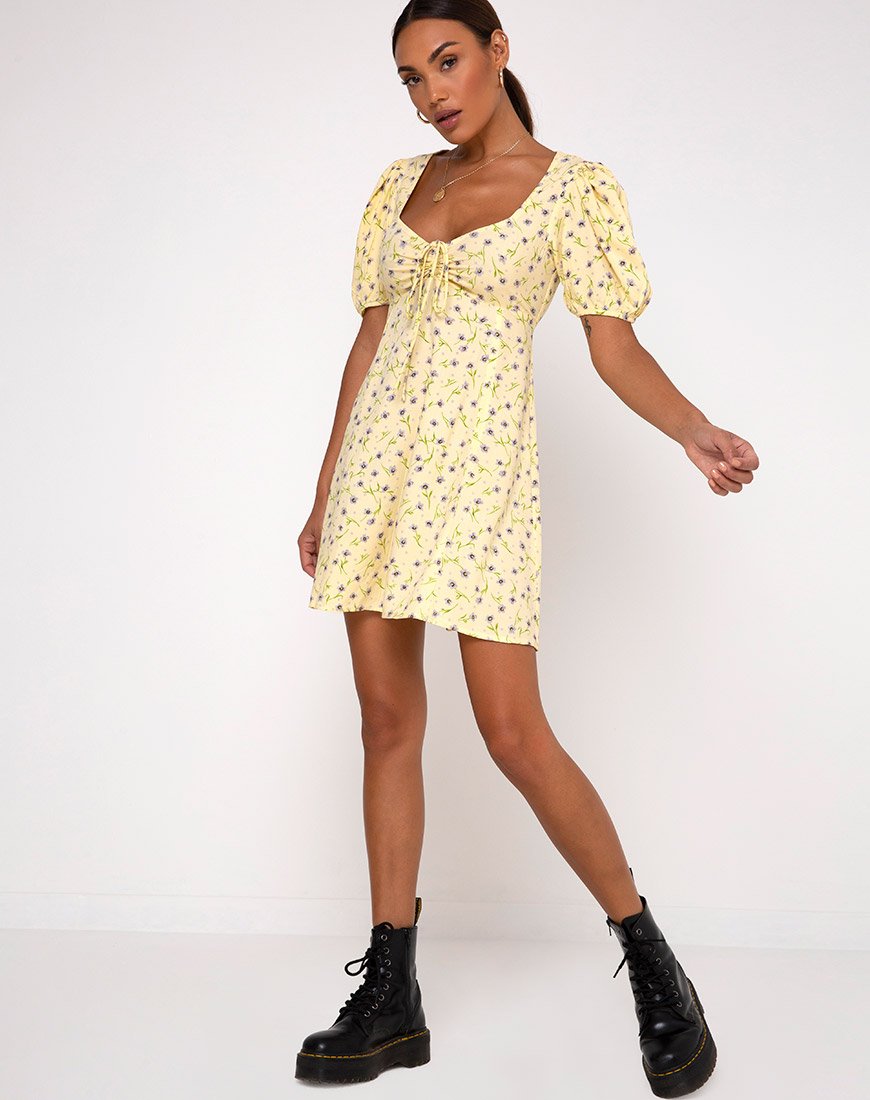 Imagen del vestido Carie en Wild Flower Lemon Drop