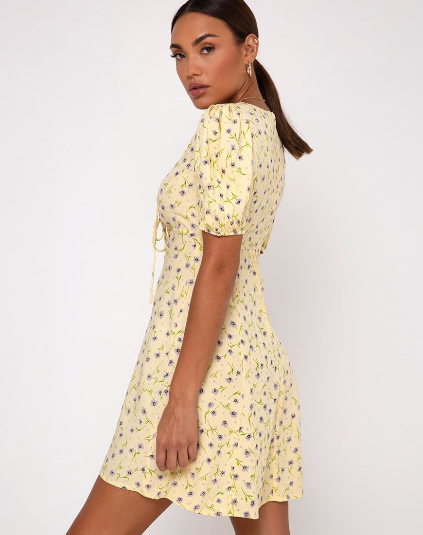 Imagen del vestido Carie en Wild Flower Lemon Drop