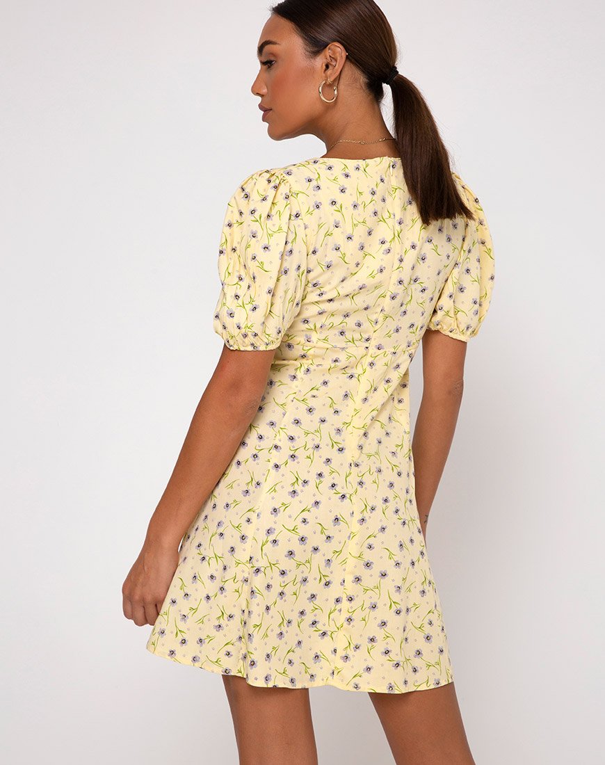 Imagen del vestido Carie en Wild Flower Lemon Drop