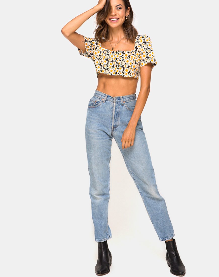Imagen de Cavazza Crop Top en Delightful Daisy