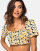 Imagen de Cavazza Crop Top en Delightful Daisy