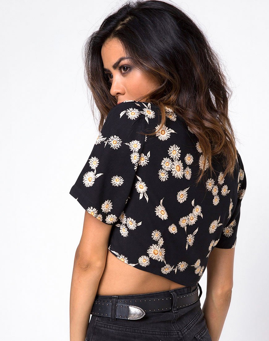 Imagen de Cavazza Crop Top en Grunge Daisy Floral