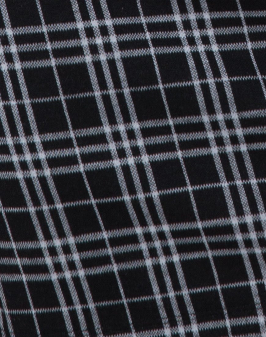 Imagen de Cecile Slip Dress in Mono Plaid Negro