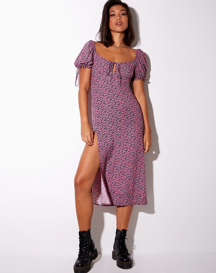 Imagen de Cello Vestido Midi en Floral Fun Pink