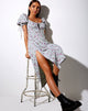 Imagen del vestido Cello Midi en Little Petal Dusky Blue