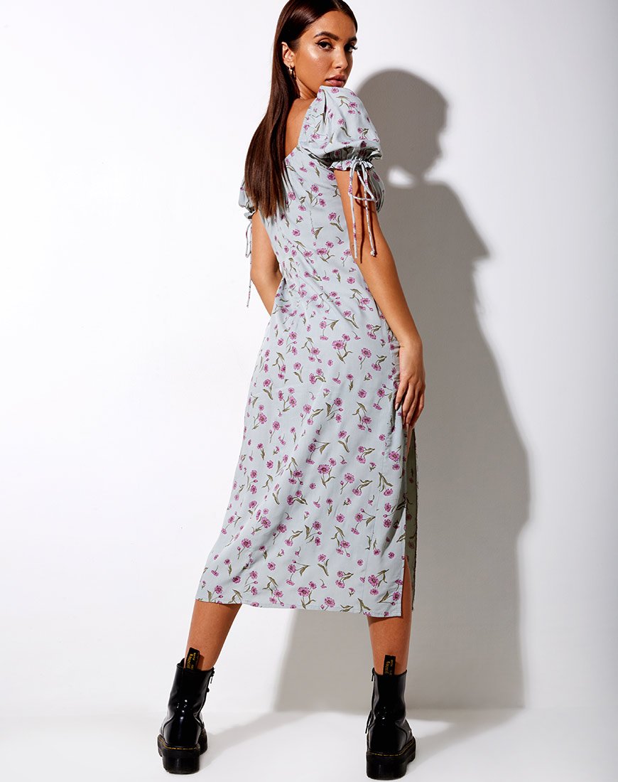 Imagen del vestido Cello Midi en Little Petal Dusky Blue