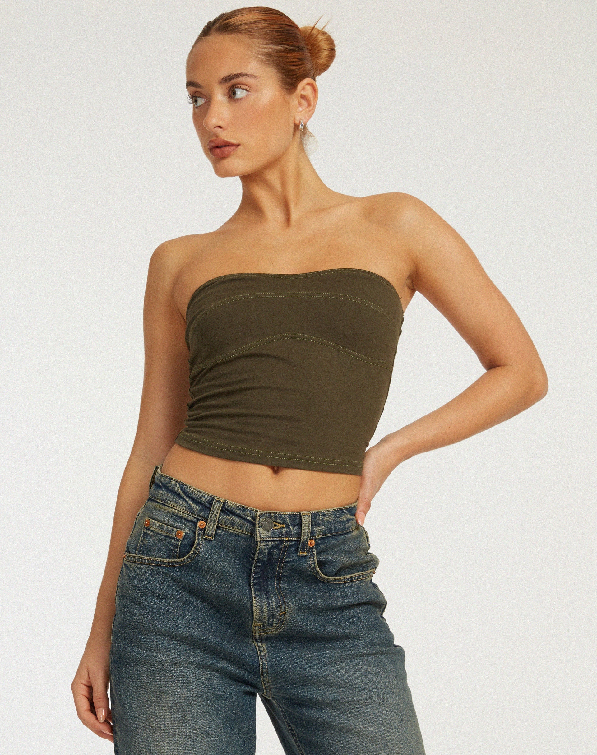 imagen de Chae Bandeau Top en Oliva