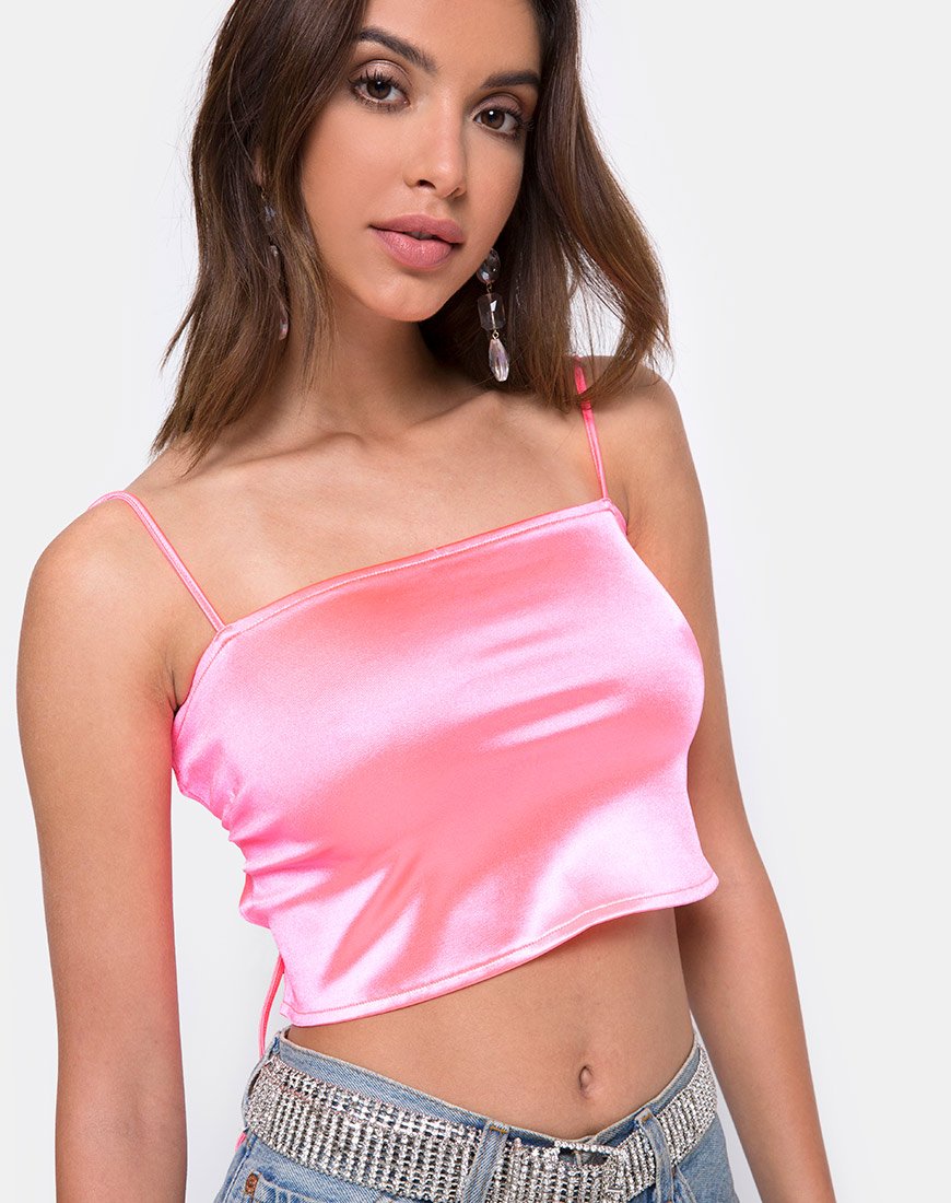 Imagen de Champo Top en Fluro Satén Rosa