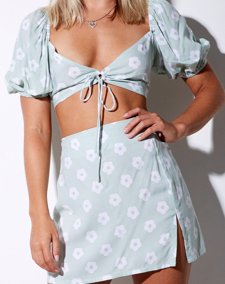 Imagen de la minifalda Sheny en Sage Daisy