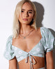 Imagen de Chelin Crop Top en Sage Daisy