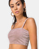 Imagen de Kylie Crop Top en Rib Taupe