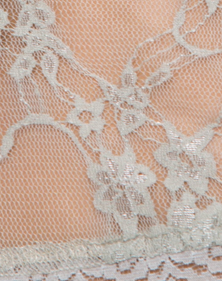 Imagen de Chesa Crop Top en encaje margarita Pistacho