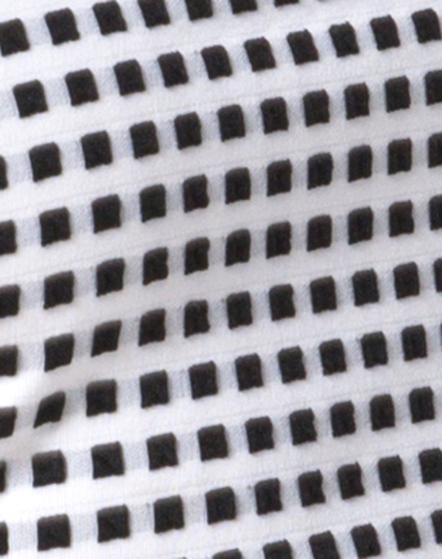 Imagen de Ciara Top en Gingham Marfil Negro