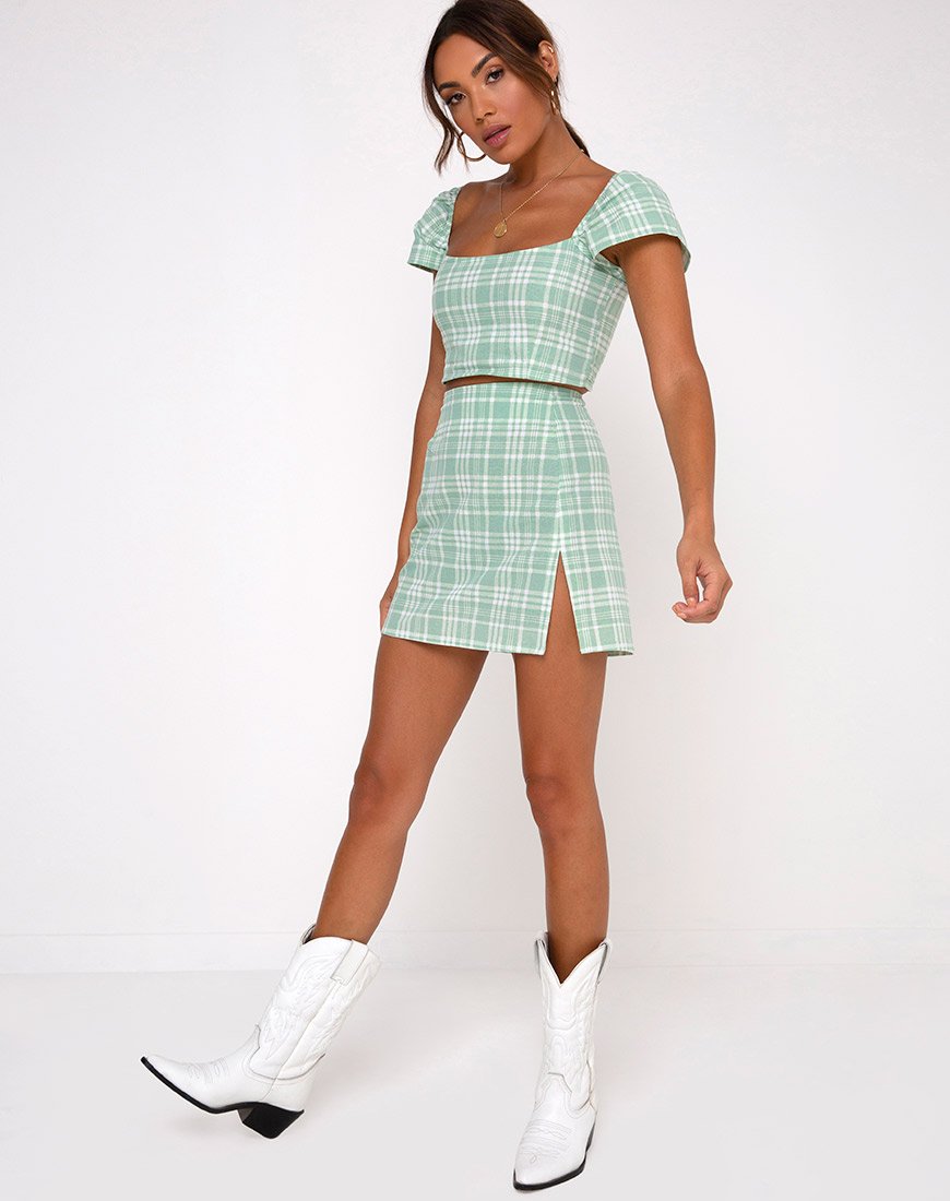 Imagen de Rinka Minifalda en Mantel Neo Menta
