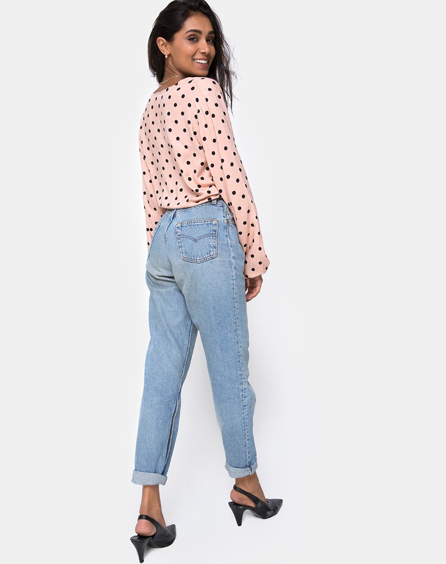 Imagen de Citra Top en New Polka Nude Negro