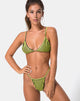 Imagen de Clova Top de bikini a rayas negro Citrino