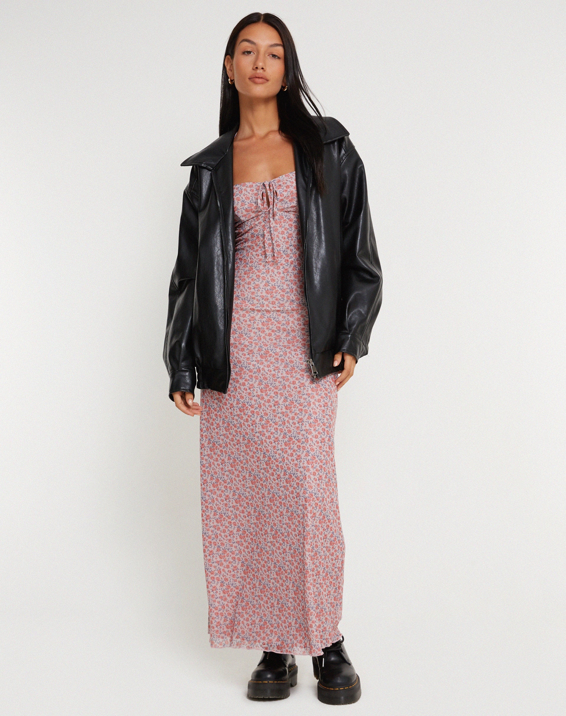 imagen de Clovita Maxi Dress in Spring Rose Dusty Pink