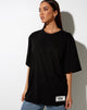 Imagen de Cocoon Tee in Black Angelo Label Embro
