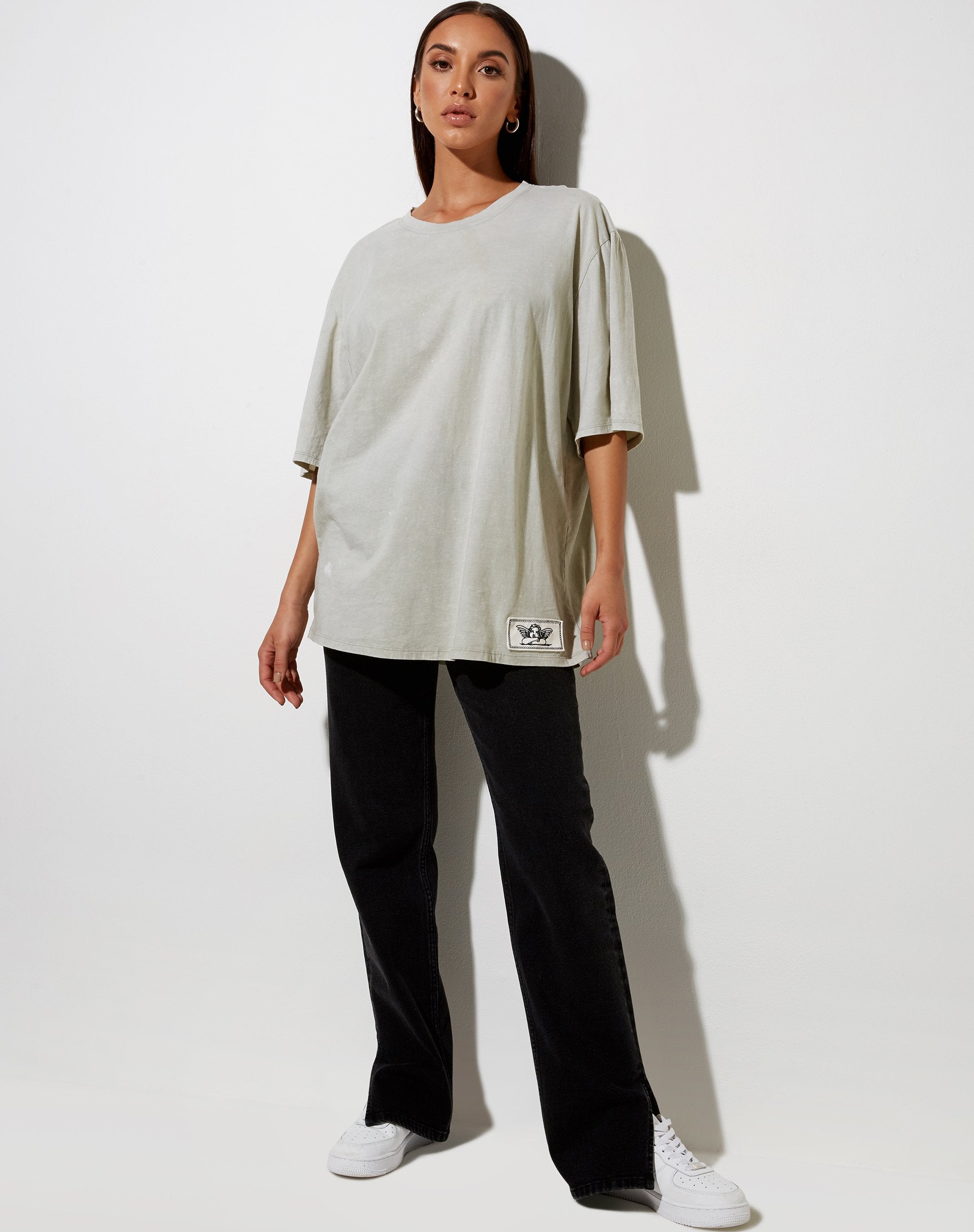 Imagen de Cocoon Tee in Ecru Angelo Label Embro