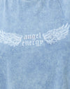 Alas azules lavadas Angel Energy
