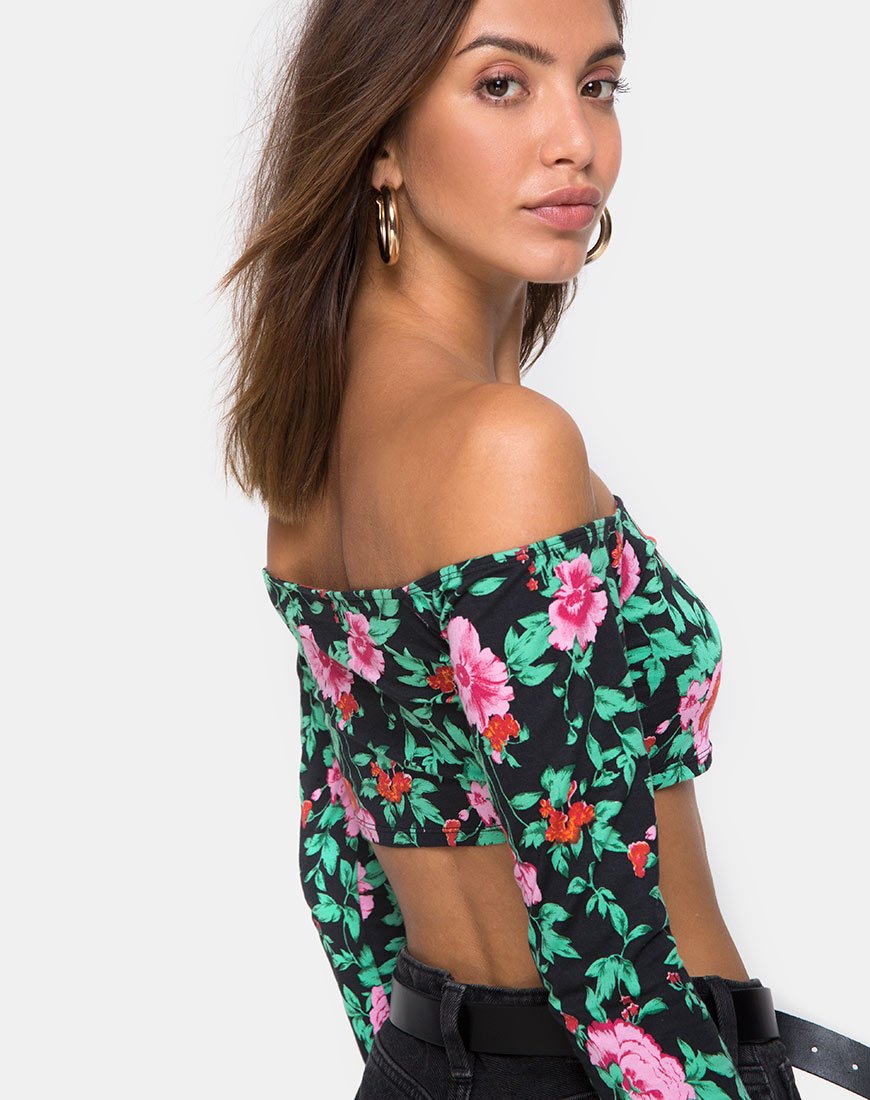 Crop Top Coga en Flower Fling