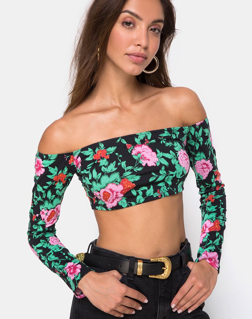 Crop Top Coga en Flower Fling