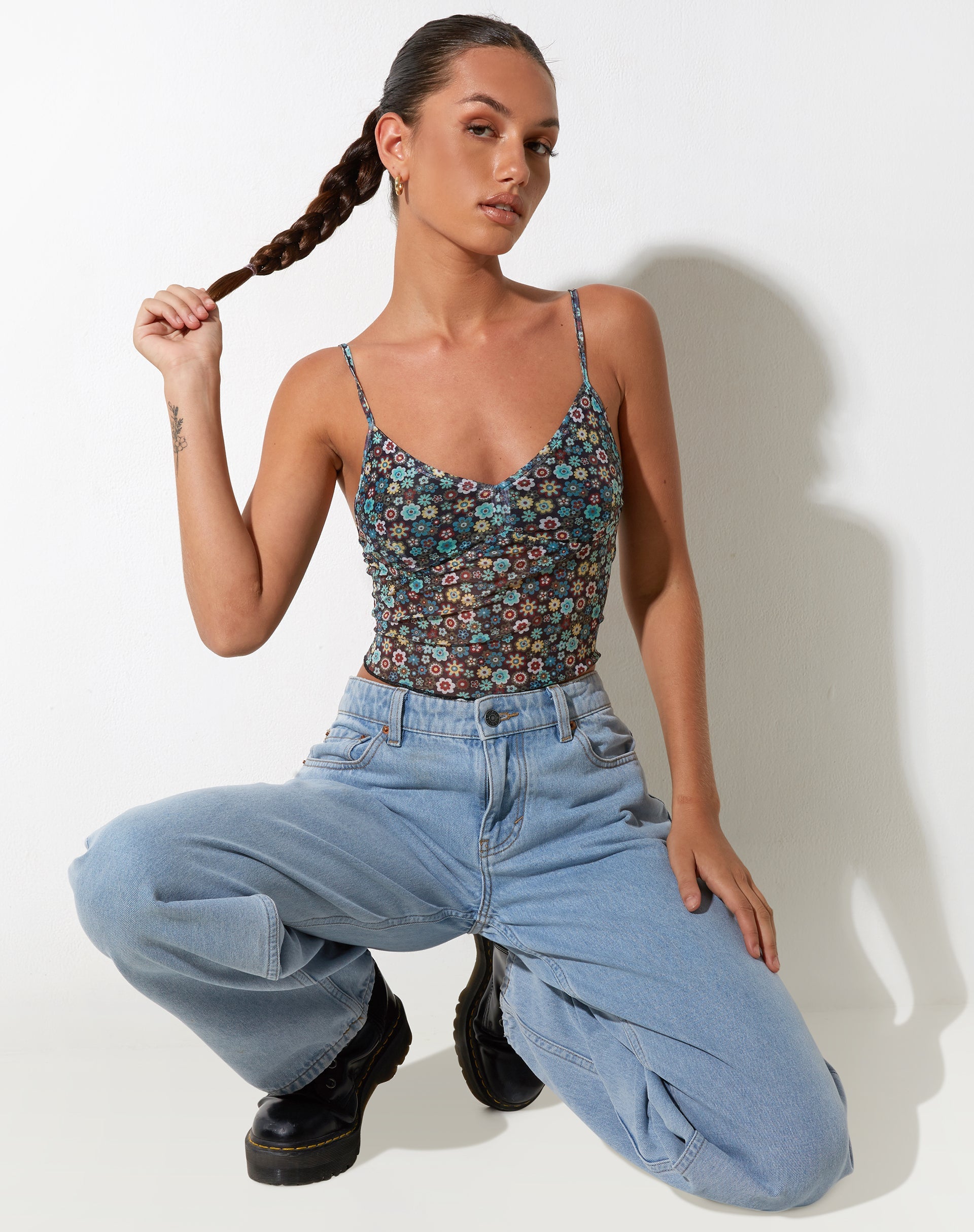 imagen de Conchita Crop Top en Folk Floral