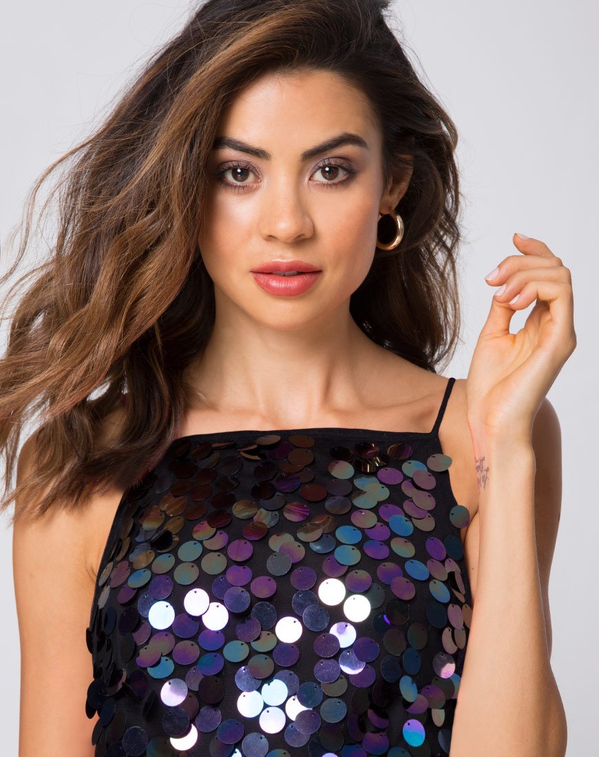 Imagen de Corine Slip Dress in Black Opal