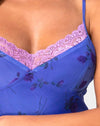 Rosa lila con encaje lila