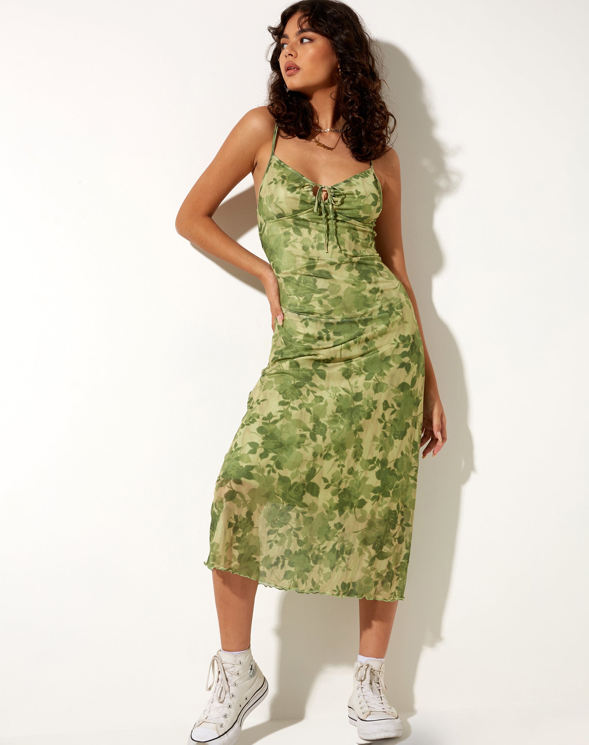 Vestido Midi Coya en Floral Difuminado