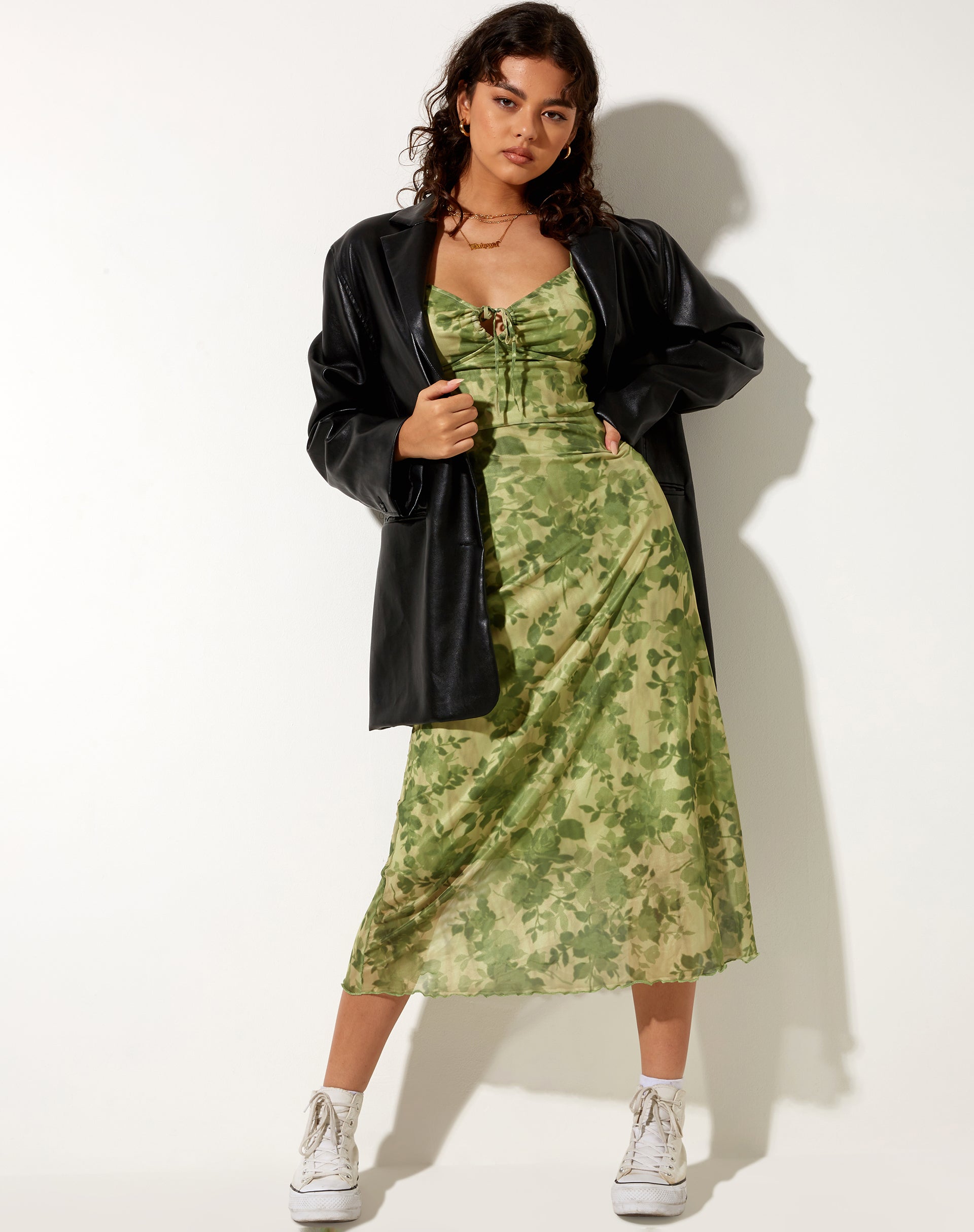 Vestido Midi Coya en Floral Difuminado