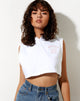 Imagen de Crodie Hoodie in White Pearl Sand Embro