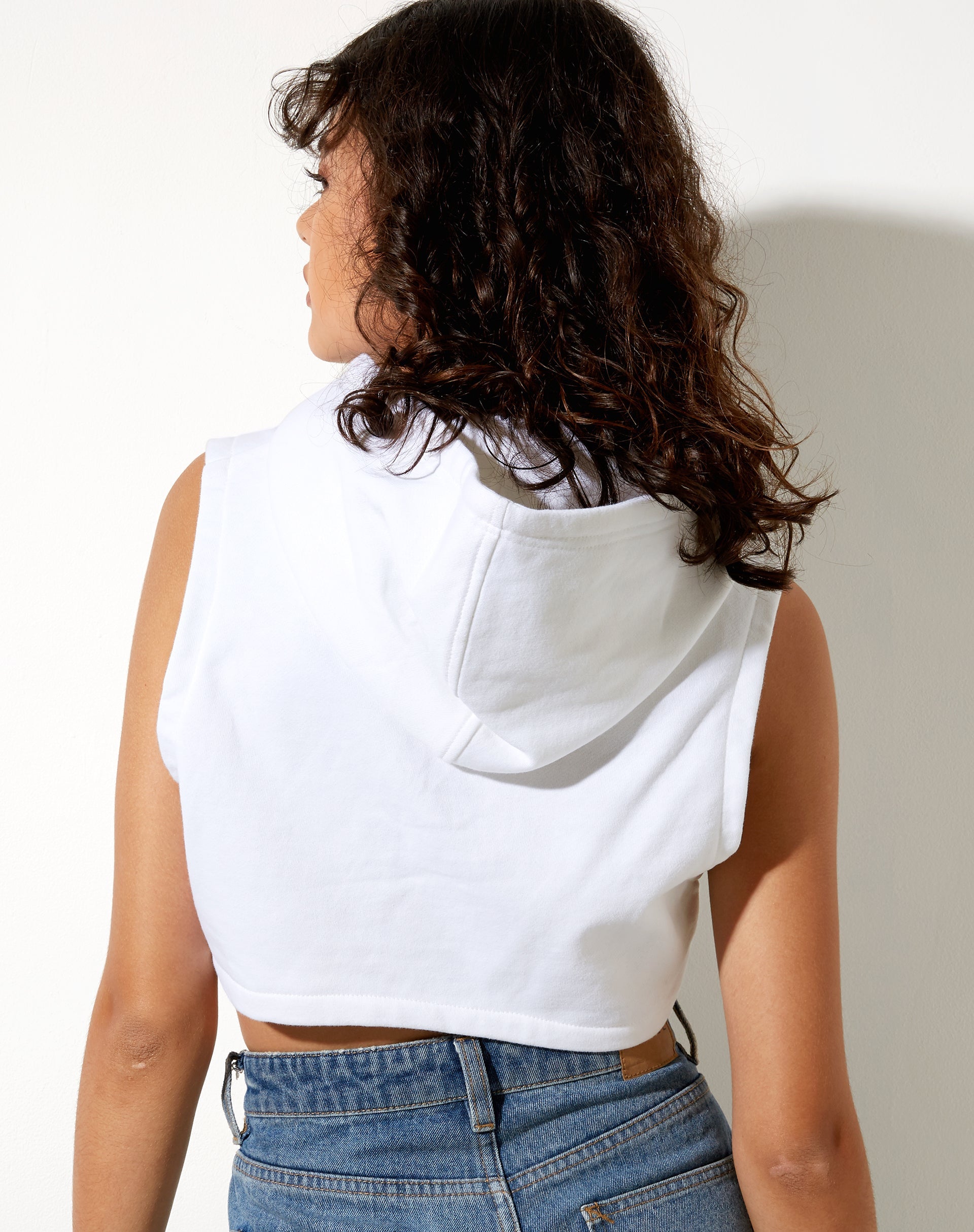 Imagen de Crodie Hoodie in White Pearl Sand Embro