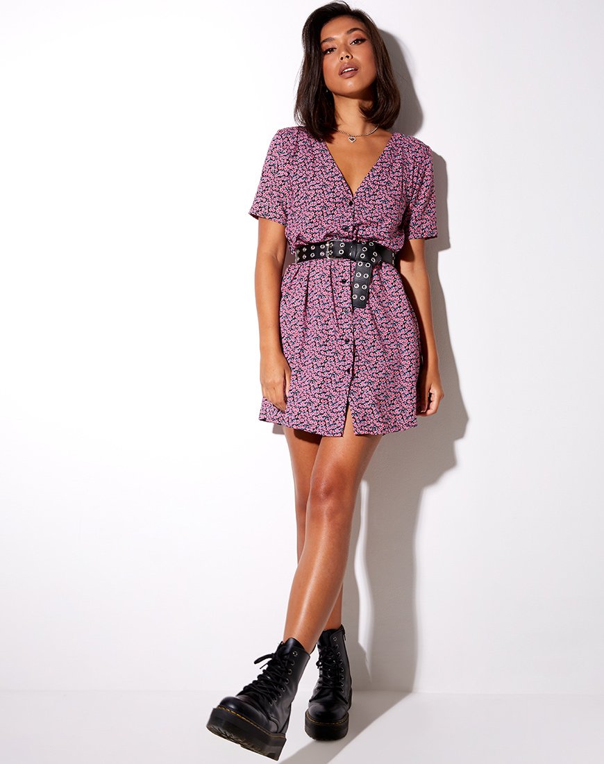 Imagen de Crosena Swing Dress in Floral Fun Pink