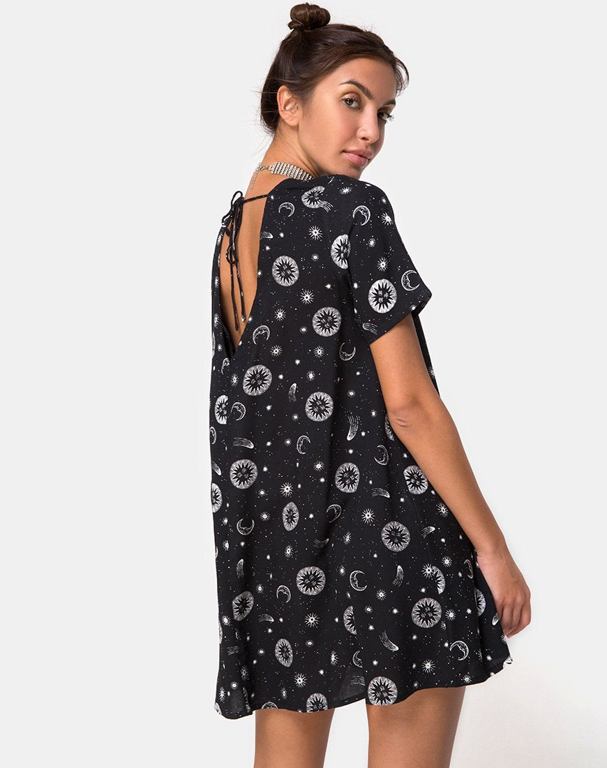 Imagen de Crosena Vestido Swing en Negro Celeste Pequeño X Princesa Polly