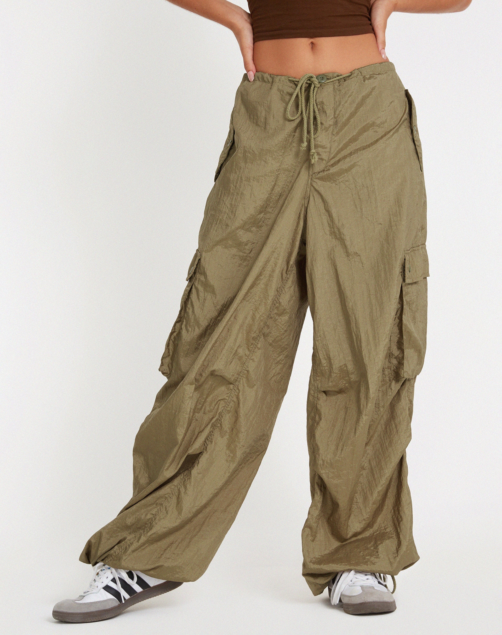 imagen de Cuties Pantalón de pata ancha en oro plateado