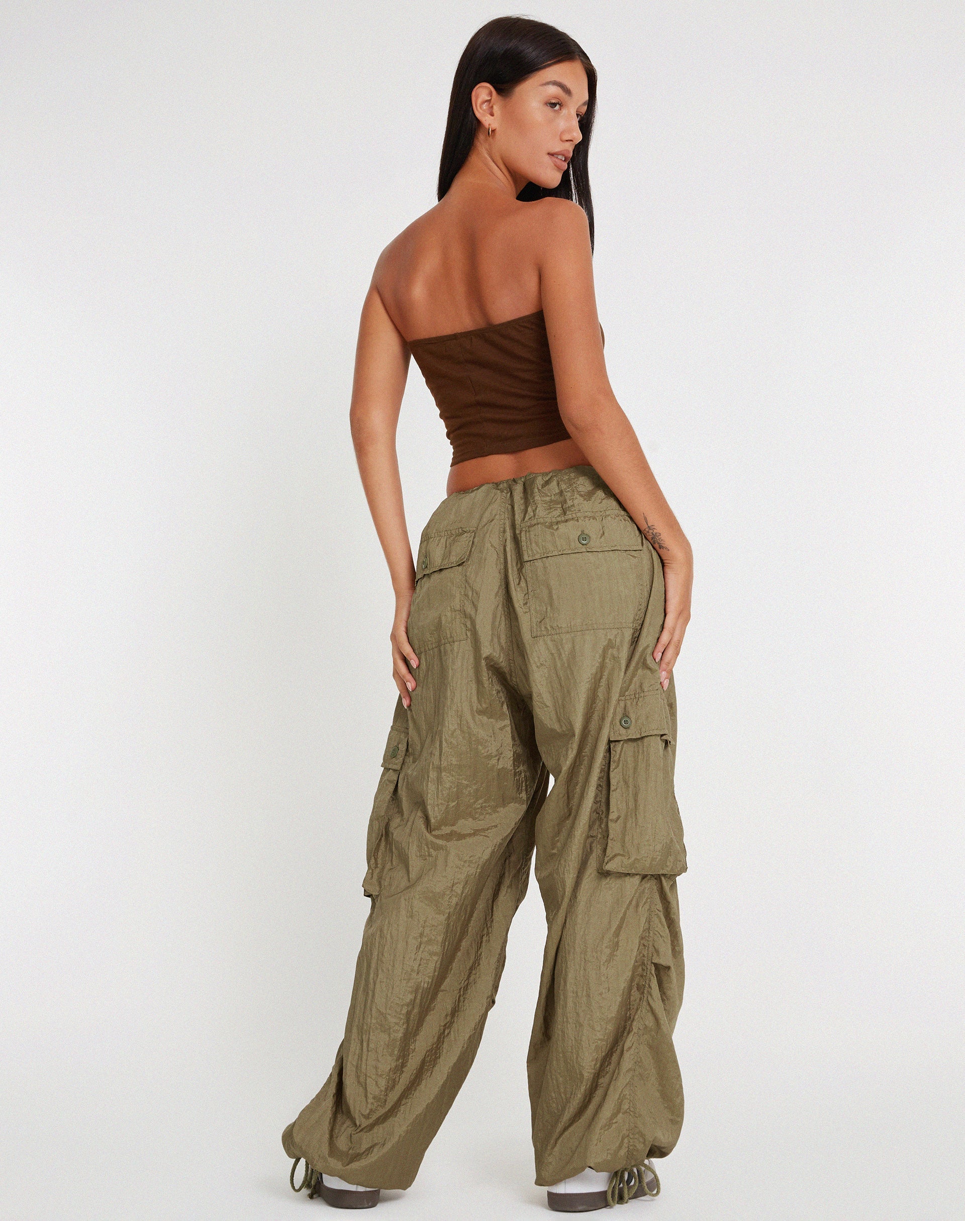 imagen de Cuties Pantalón de pata ancha en oro plateado