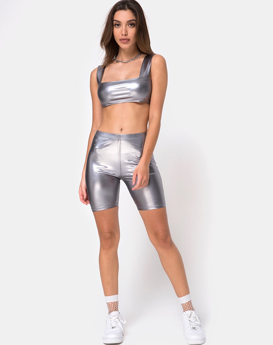 Imagen de Katie Top en plata metalizada