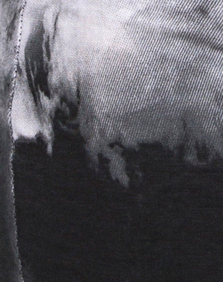 Imagen de Cycle Short en Mono Tie Dye blanco y negro