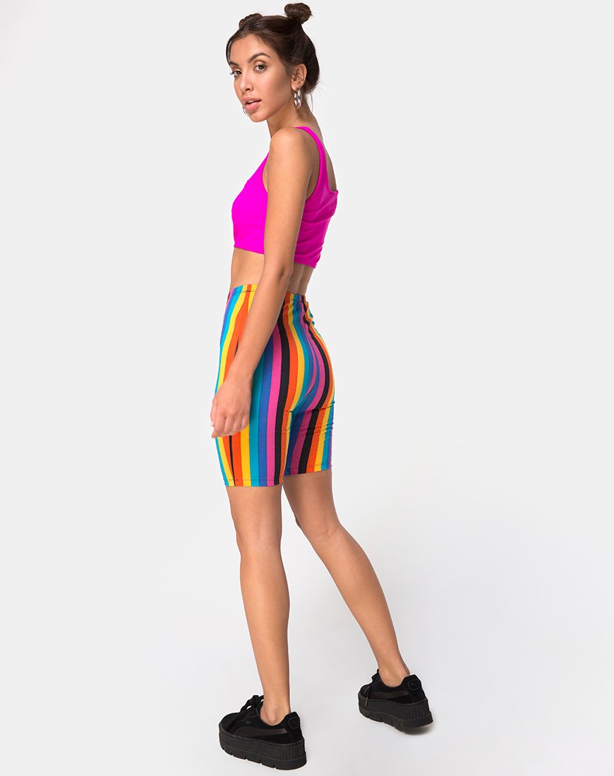Imagen de Cycle Short en raya mixta vertical New