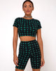 Imagen de Cycle Short en Hidden Charm Negro y Menta