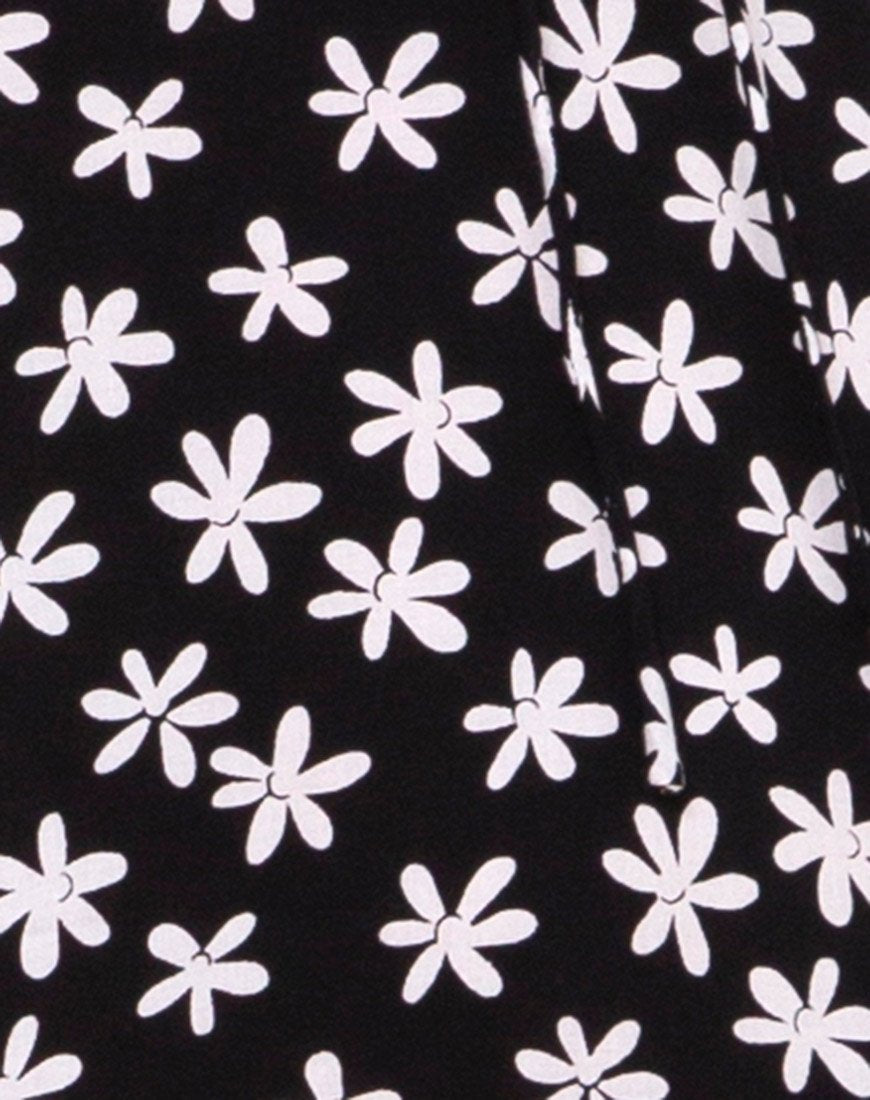 Imagen de Vestido Midi Ciprés en Blanco y Negro 90s Daisy