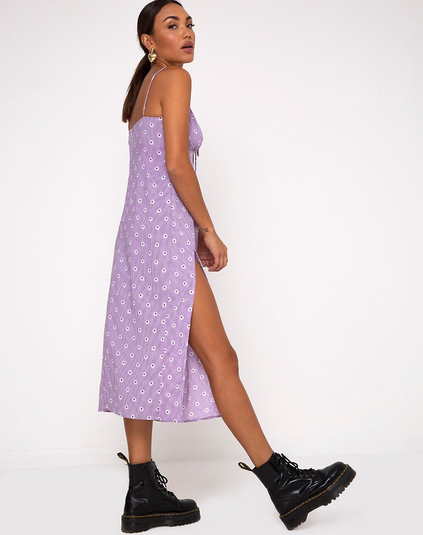 Vestido Midi Ciprés en Daisy Field Lavanda