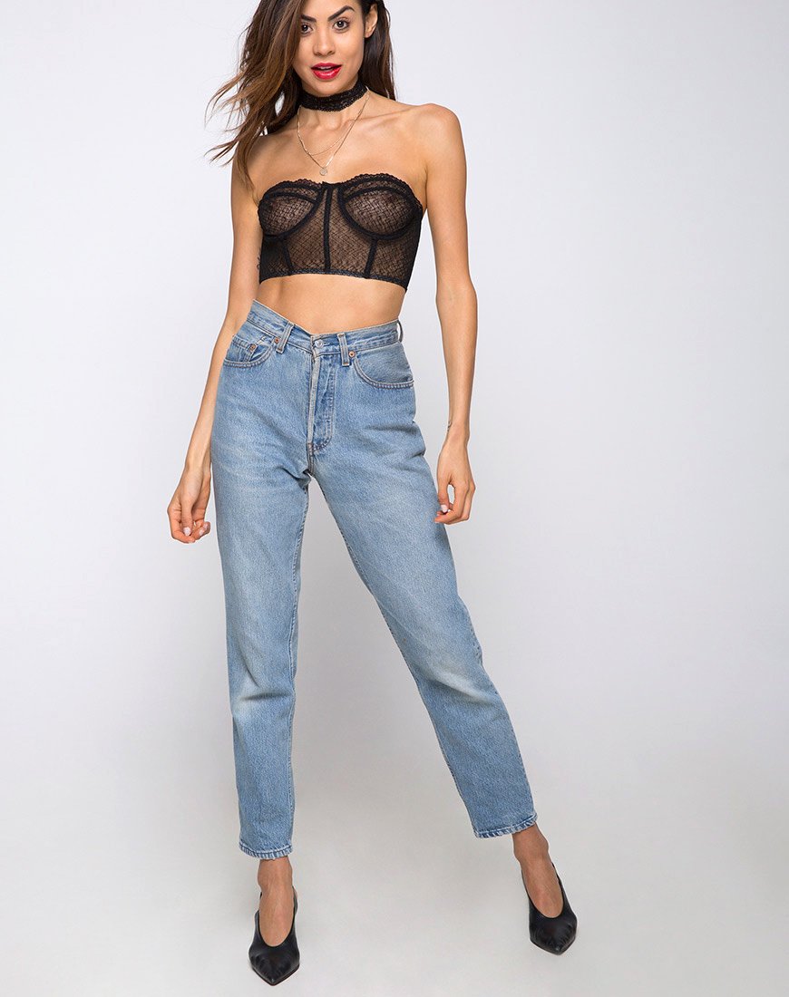 Imagen de Cyrilla Bralet en Lacey Knit Negro