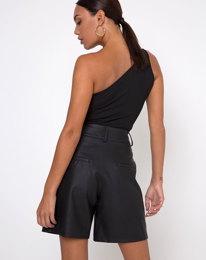 Imagen de Dab Short en PU Negro Mate