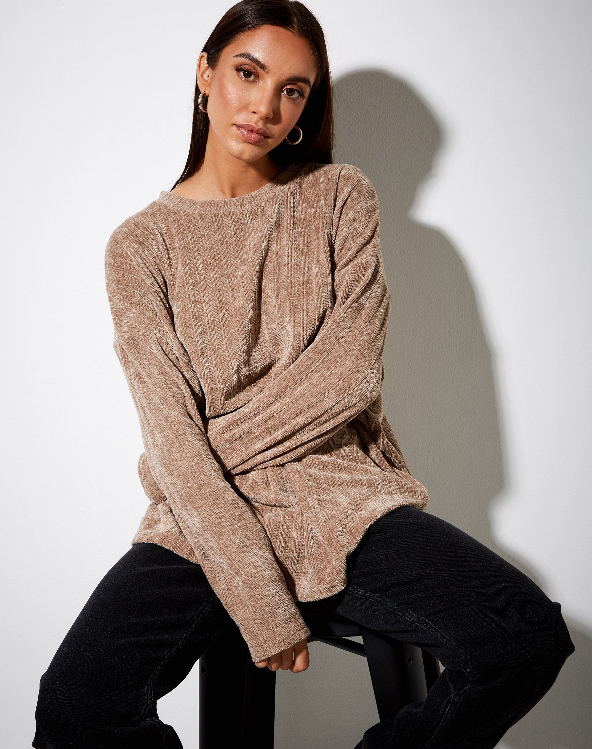 Imagen de Papá Jumper en Chenille Taupe